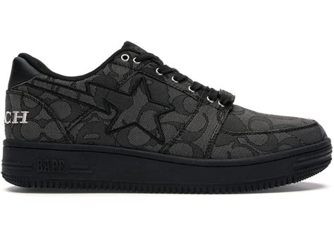 a bathing ape bapesta coach.